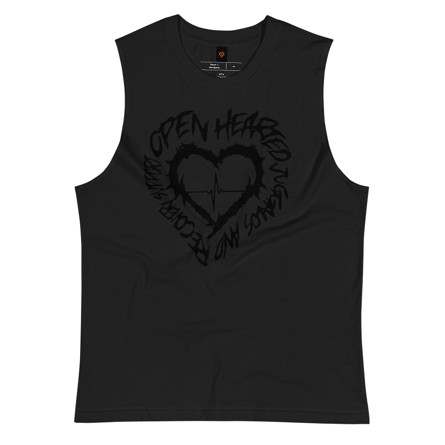 Black on black muscle shirt product image (3)