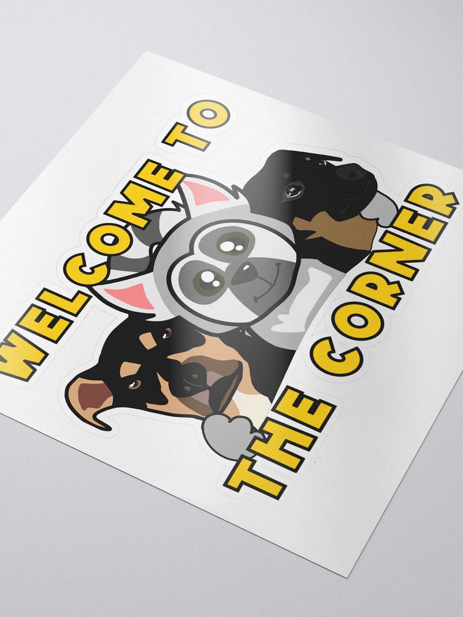 Welcome Corner Kiss Cut Sticker product image (3)