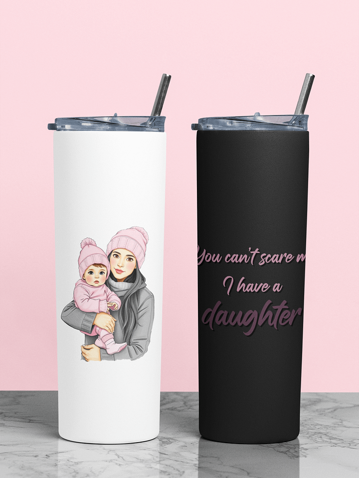 Stay Refreshed, Mama - Tumbler for Girl Moms - Brown eyes, Black hair product image (1)