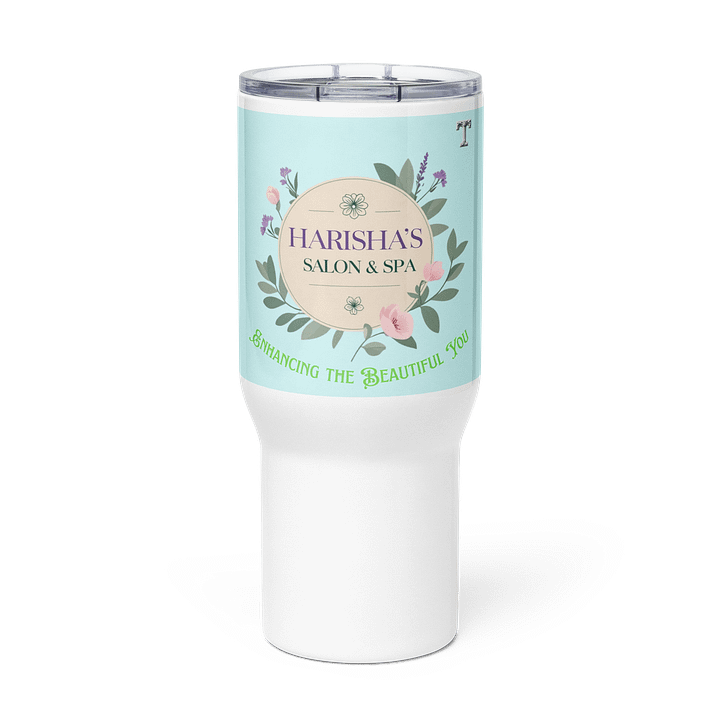 Customized Salon & Spa Floral Logo Travel Mug product image (3)
