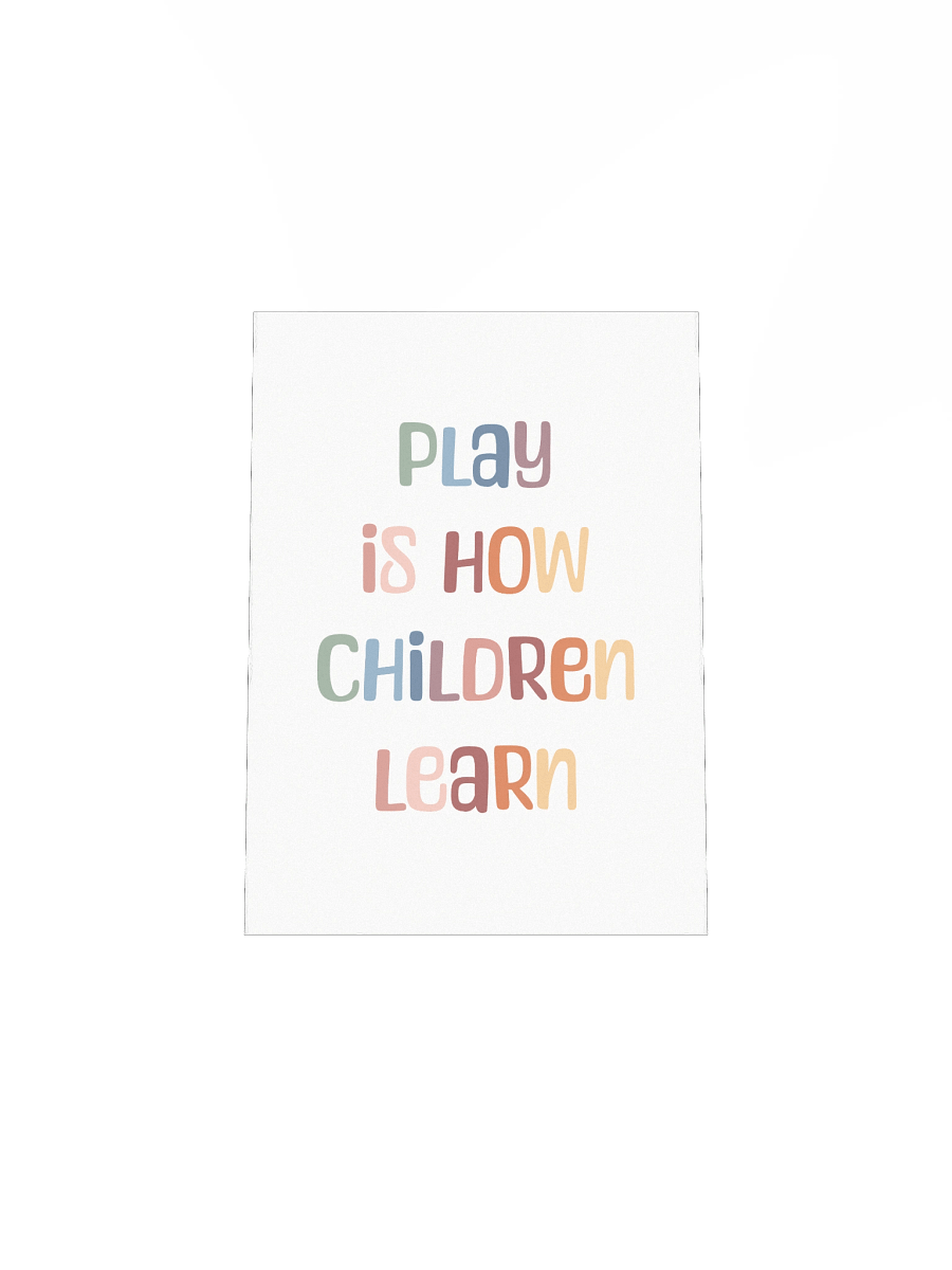 Play Is How Children Learn Wall Art Poster product image (5)