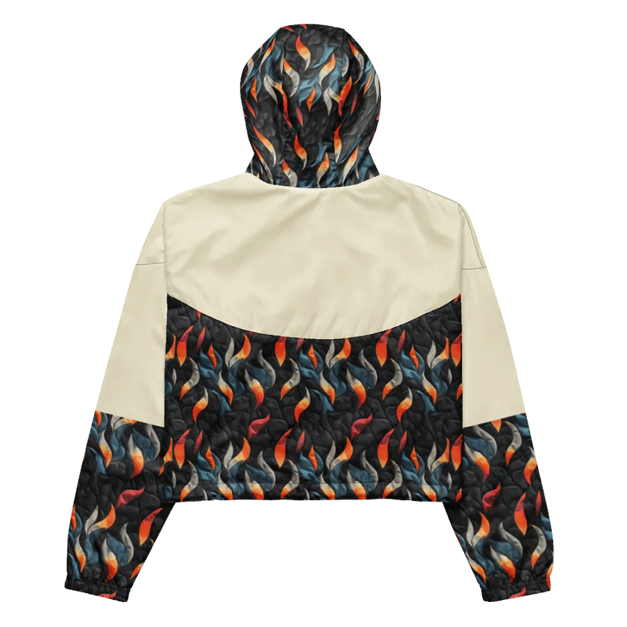 Girl On Fire Cropped Hoodie Windbreaker product image (5)