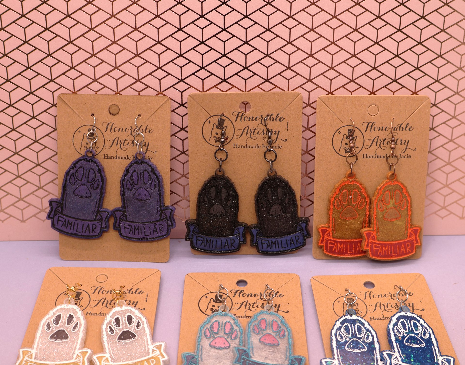 Cat Paw/Familiar Earrings product image (2)