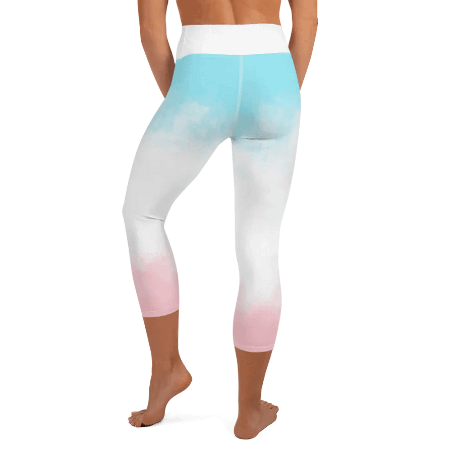 Pastel Clouds All-Over Capri Leggings product image (11)