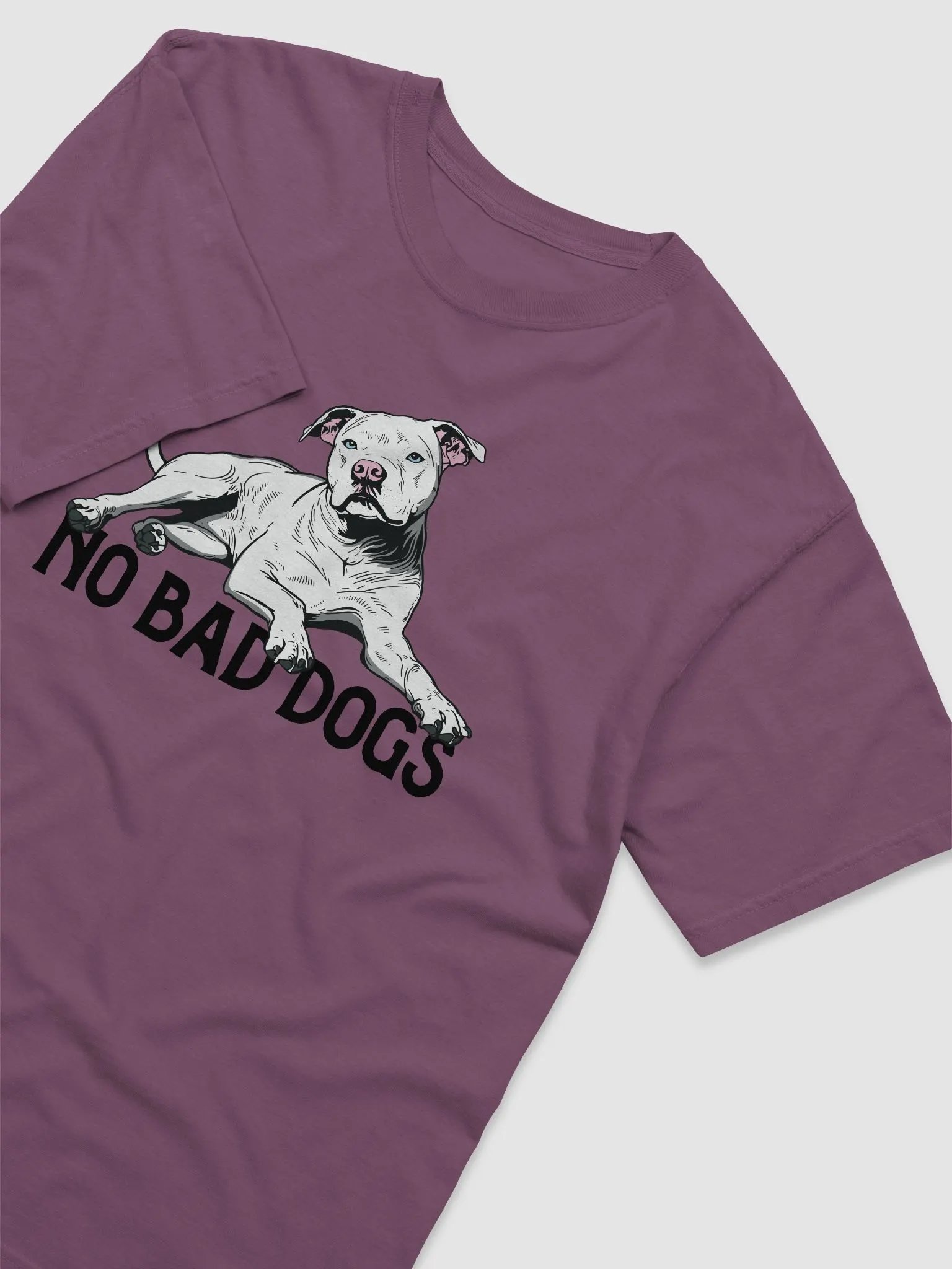 No Bad Dogs T-Shirt of a Pitbull Terrier (White) | Funny T-Shirt for Pittie and Staffordshire Owners product image (11)