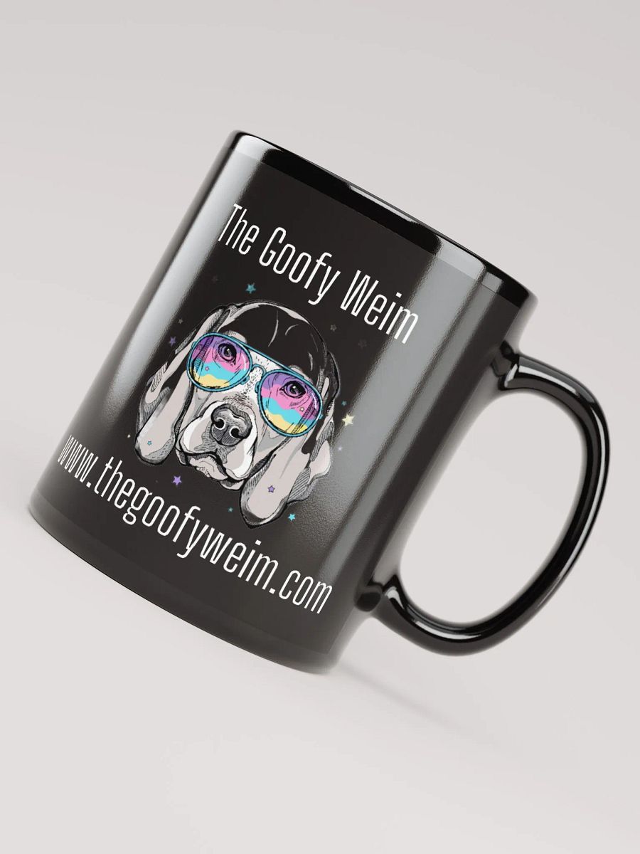 The Goofy Weim Logo Merch - Black Glossy Mug product image (3)