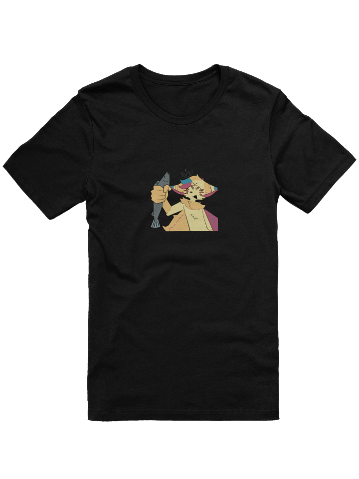 fortune holding a fish tee product image (4)