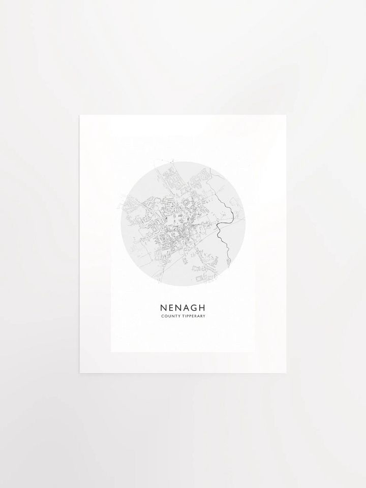 Nenagh: Unframed Poster Map (Circular) product image (1)