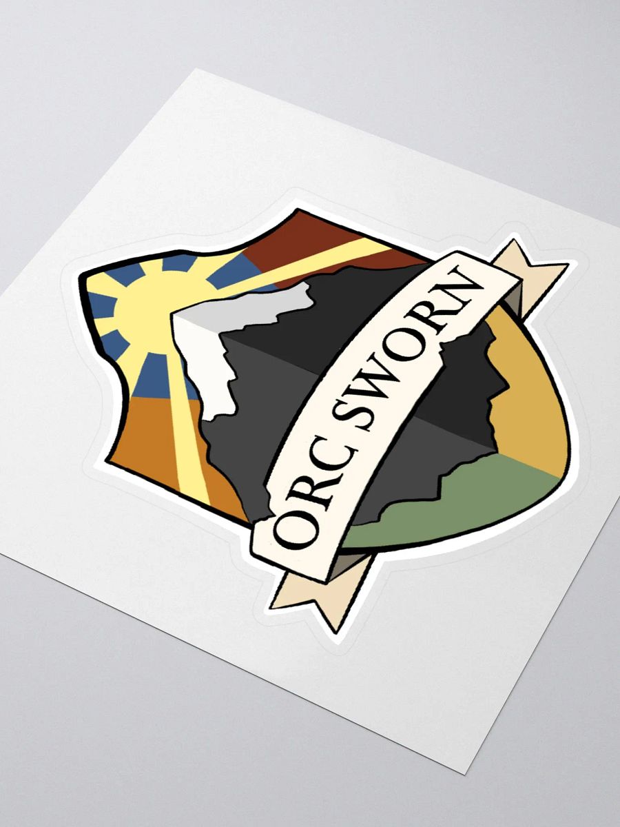 Orc Sworn Shield Sticker product image (7)