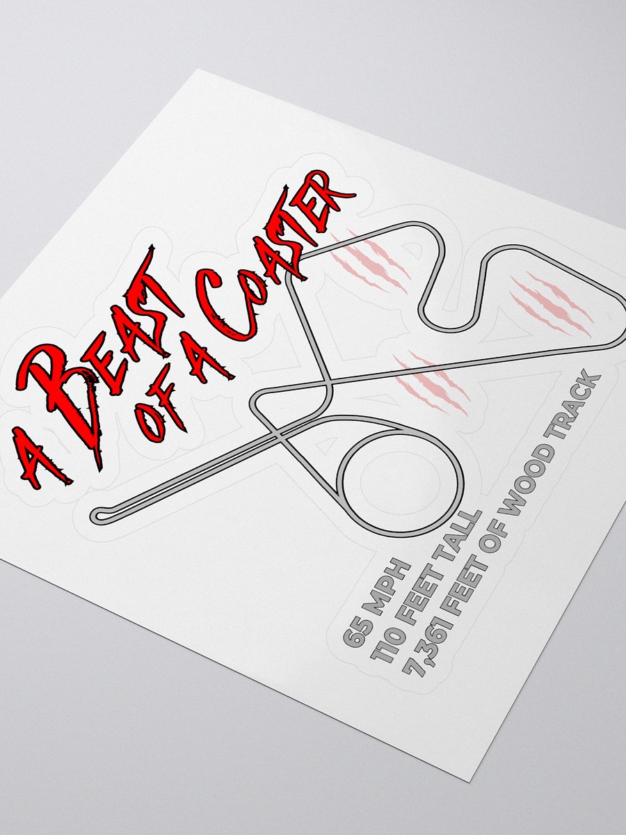 A Beast of a Coaster Sticker product image (3)