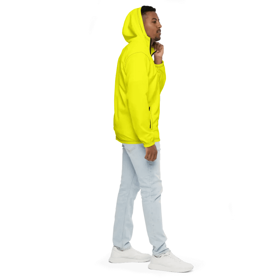 Plain Color Yellow Windbreaker product image (5)