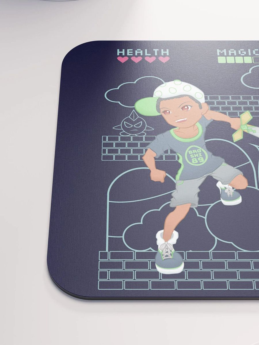 Broshi and Bowshi Adventure DARK MODE Mousepad product image (6)