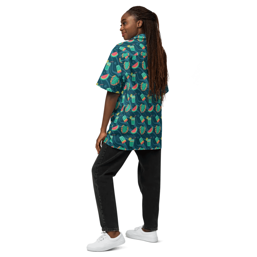 Summer Watermelon Cocktail Hawaiian Shirt product image (12)