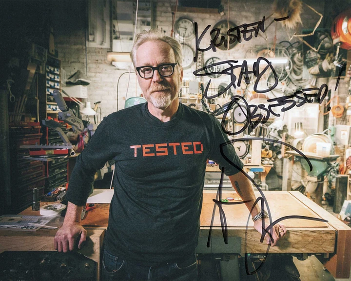 Signed and Personalized 8x10 photo of Adam Savage product image (1)