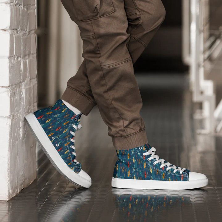 Underwater Surprise - Mens High Top Canvas Shoes product image (1)