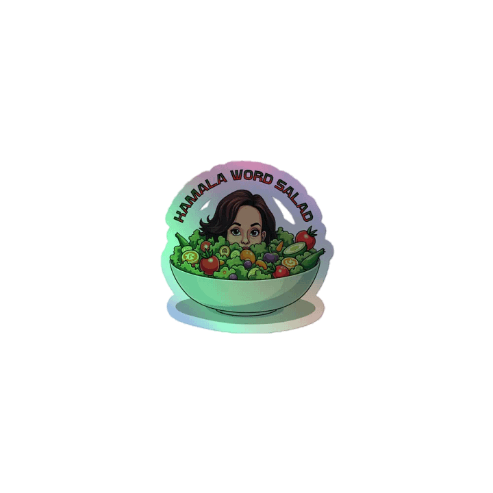 Kamala Word Salad Holographic Sticker Sheet product image (1)