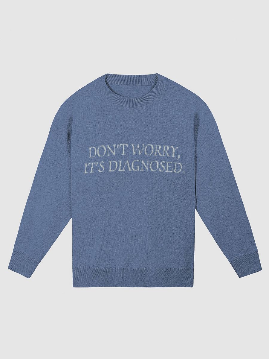 DW, it's diagnosed. (lg. design, duotone blue) knitwear relaxed crewneck product image (2)