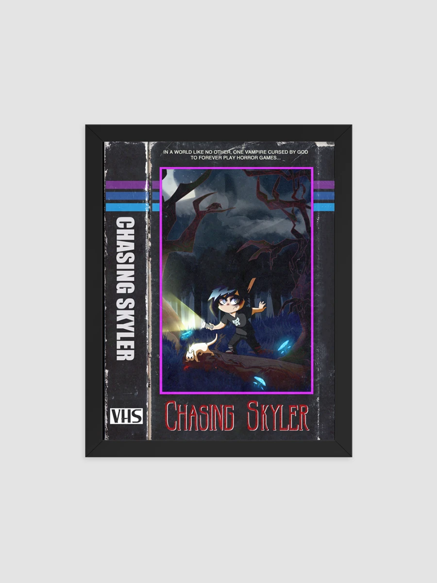 ChasingSkyler VHS Framed High-Quality Matte Poster product image (1)