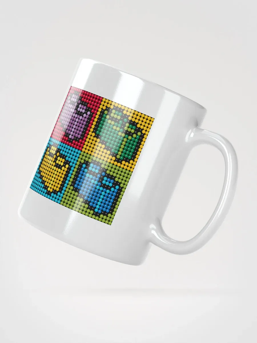 Brick Pixel Art White Glossy Mug product image (3)