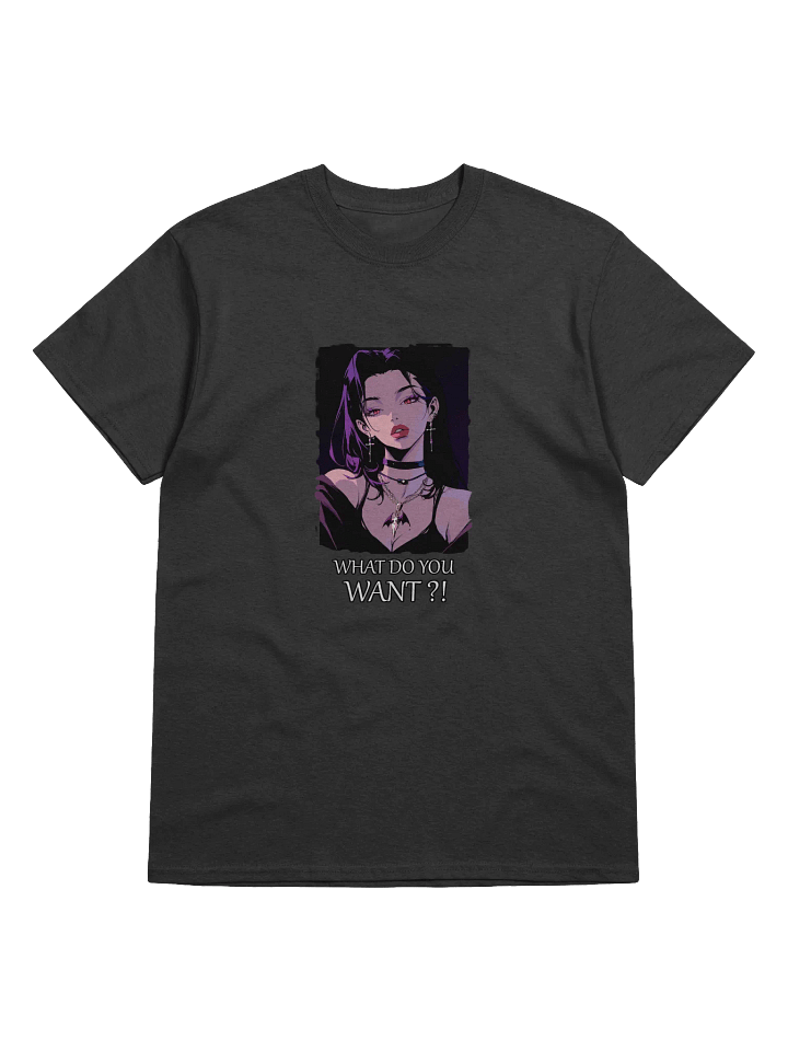 "What do you want ?!" Heavyweight Printed T-Shirt product image (1)