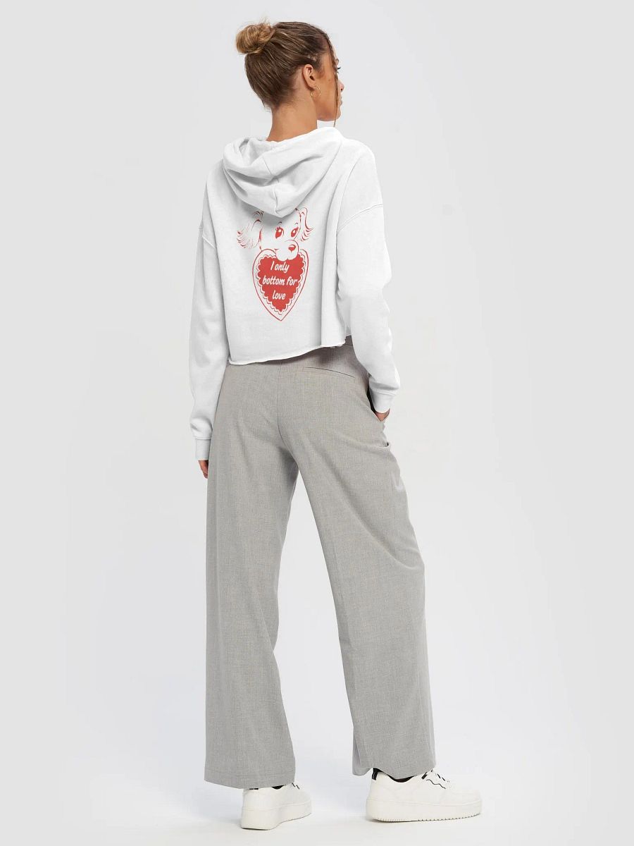 I Only Bottom for Love Cropped Hoodie Double-Sided product image (6)