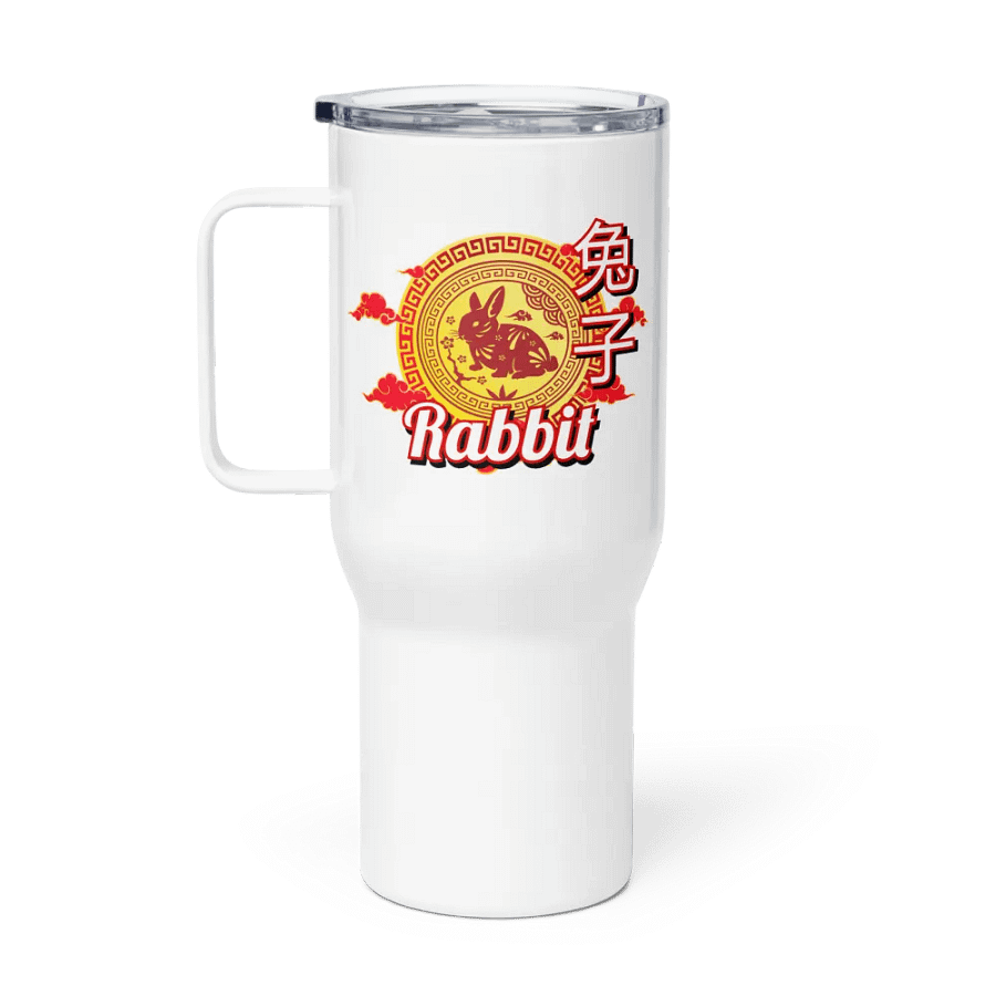 Rabbit Chinese Zodiac - Travel Mug w/ Handle product image (1)