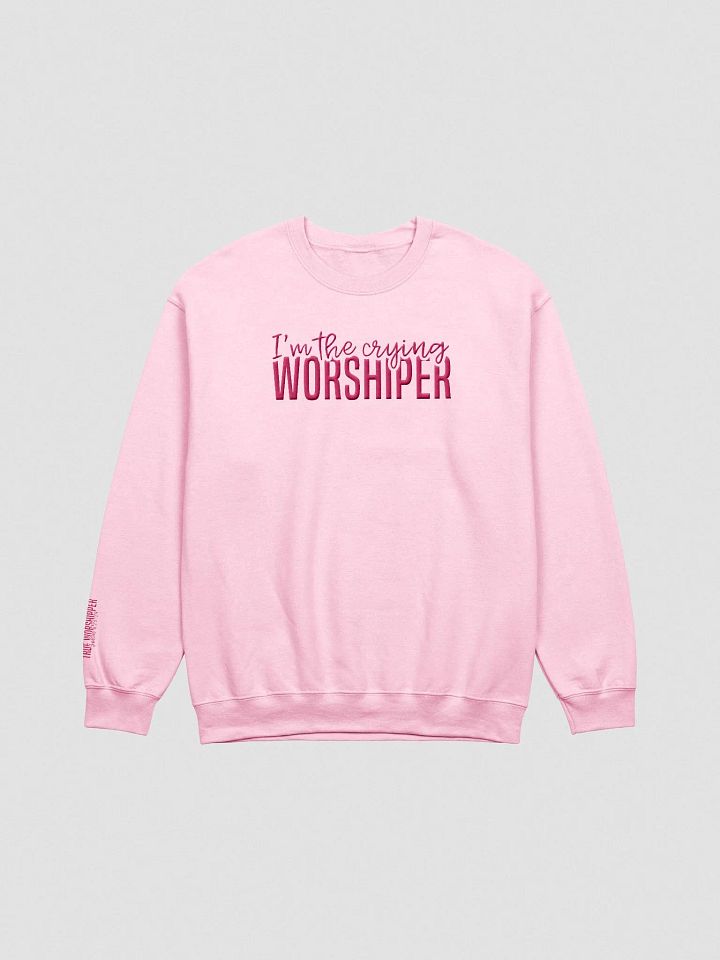 I'm the Crying Worshipper Embroidered Sweatshirt | Light Colors product image (1)