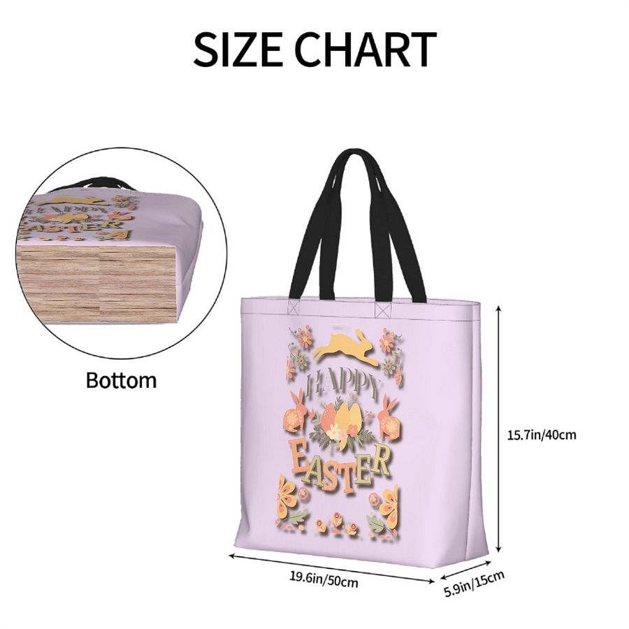 Easter Bag (Reusable tote bag) #Easterbasketalternative#Easteregghunt product image (11)