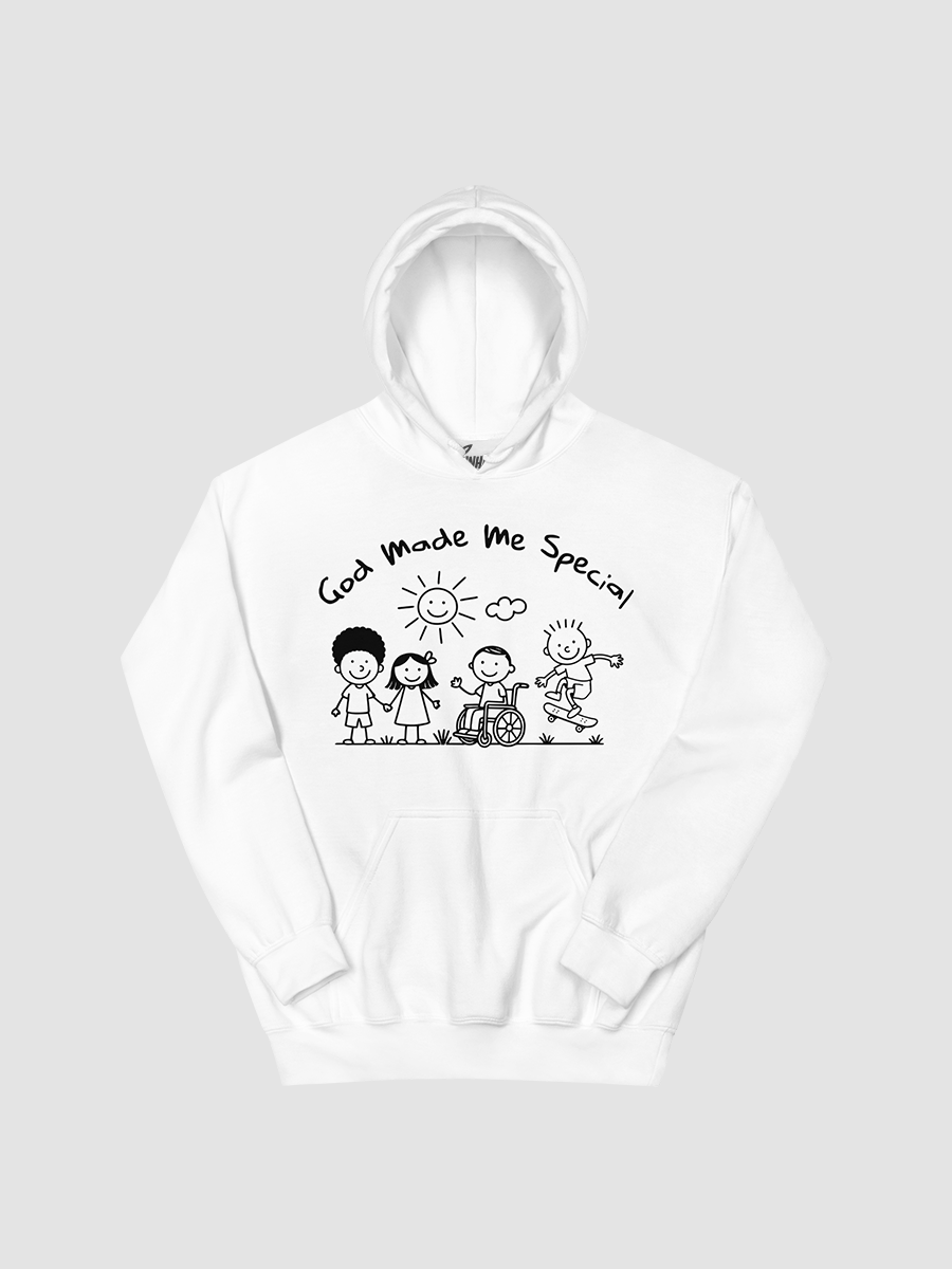 God Made Me Special Hoodie (White) product image (2)