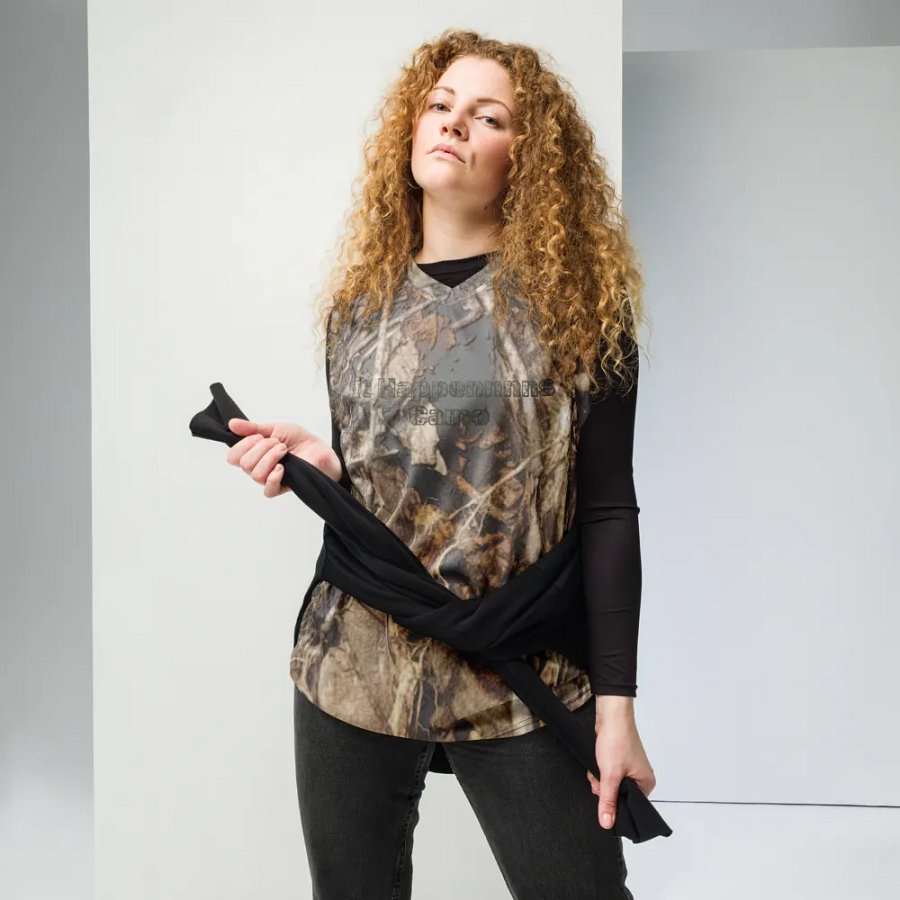 Recycled Unisex Basketball Jersey - Dead Split - It Happennnns Camo product image (6)