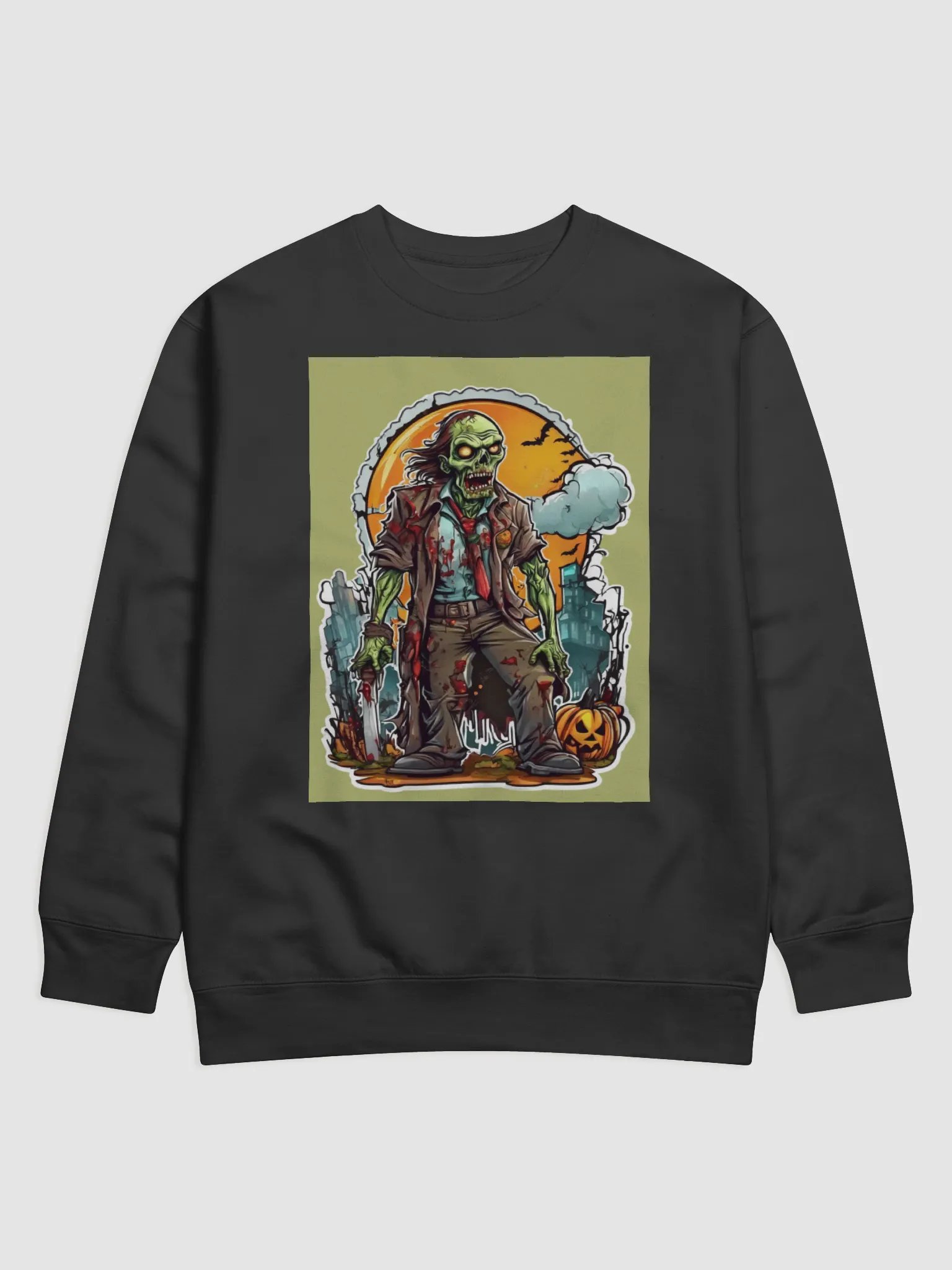 Victorious Zombie Halloween Sweatshirt product image (1)