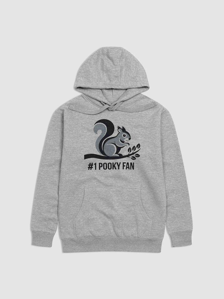 Super Soft and Comfy Hoodie: #1 Pooky Fan, Grey and Black Pooky on a Branch product image (1)