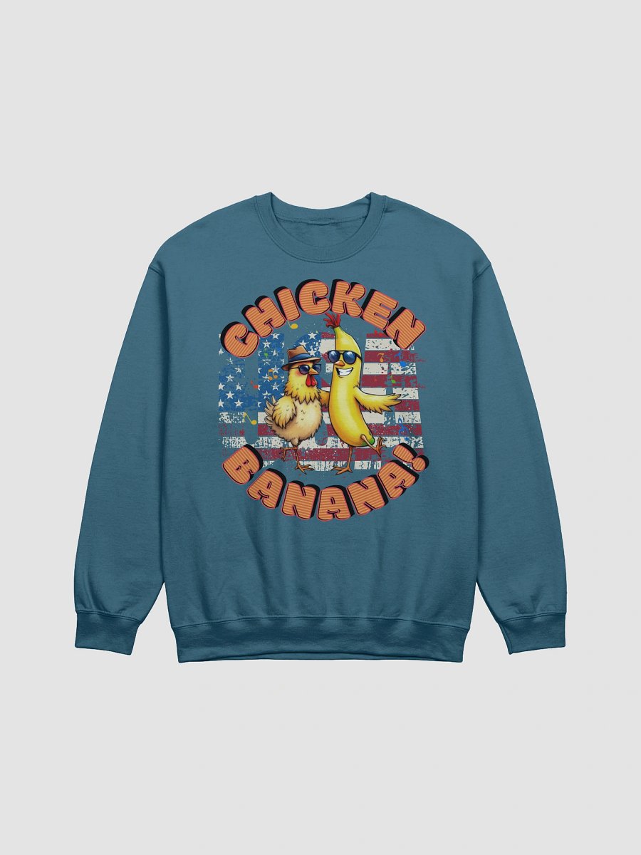 Chicken Banana USA Flag Funky Dance Crewneck product image (13)
