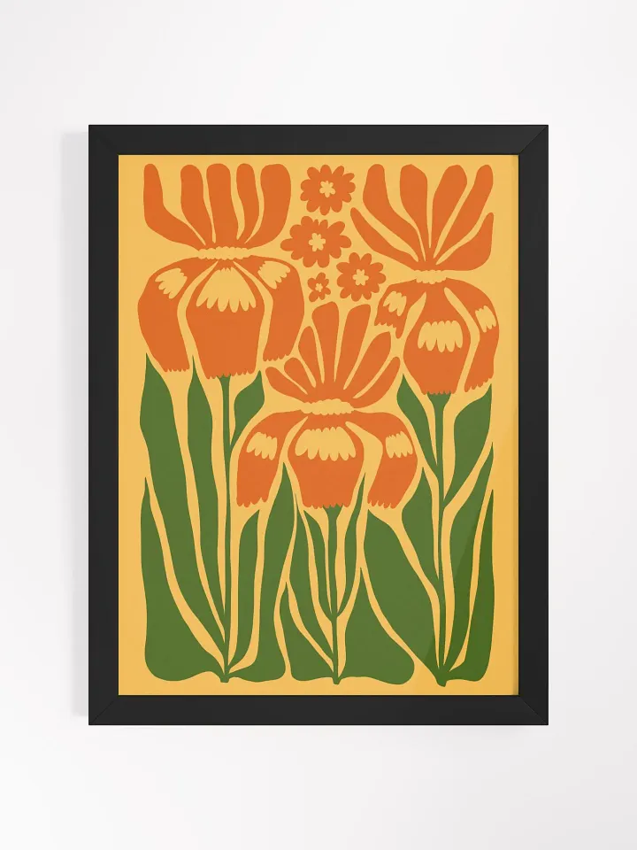 Three Flowers in Full Bloom - Framed Poster product image (1)
