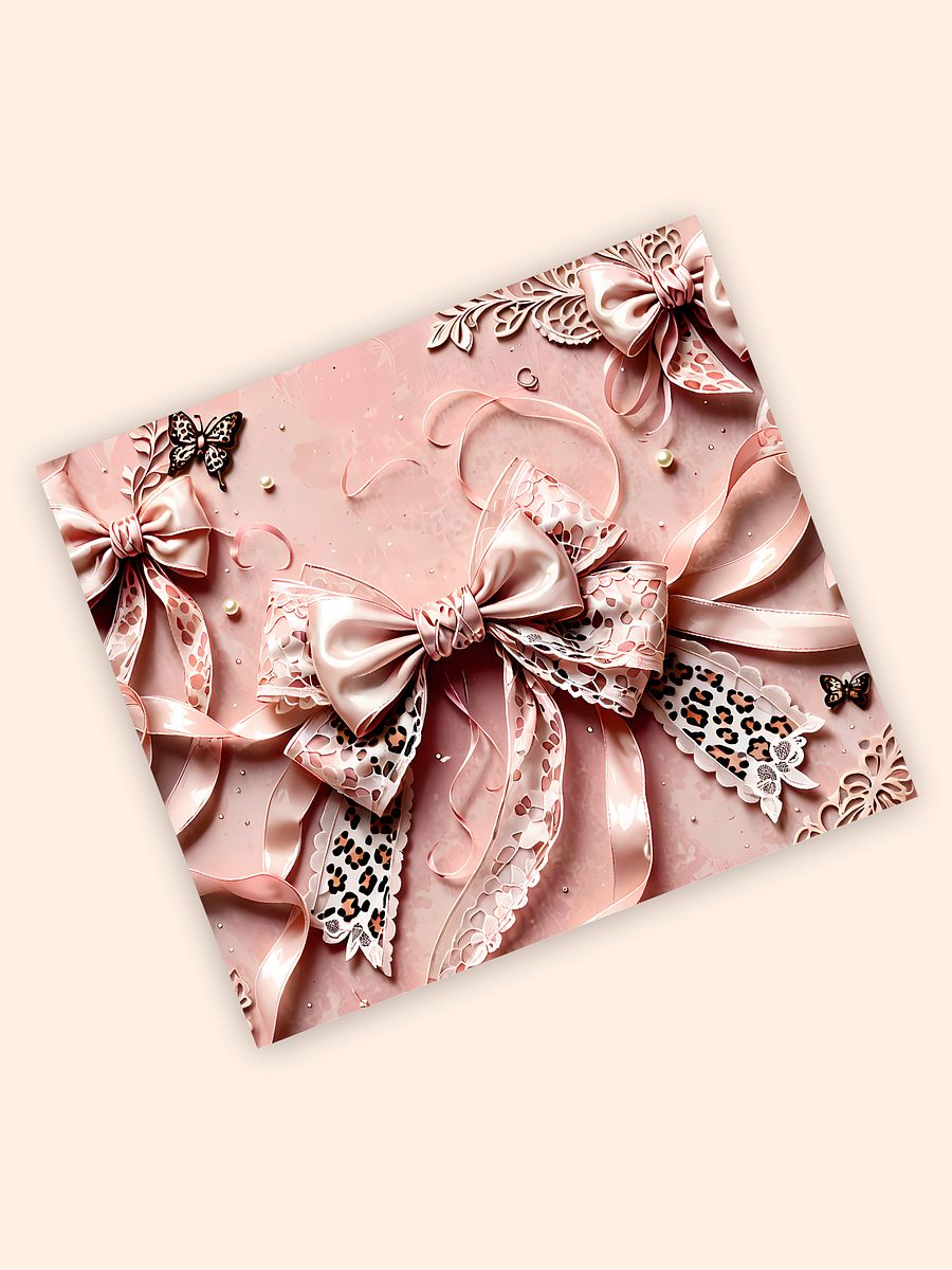 Pink Coquette Bows Tumbler Wrap product image (2)