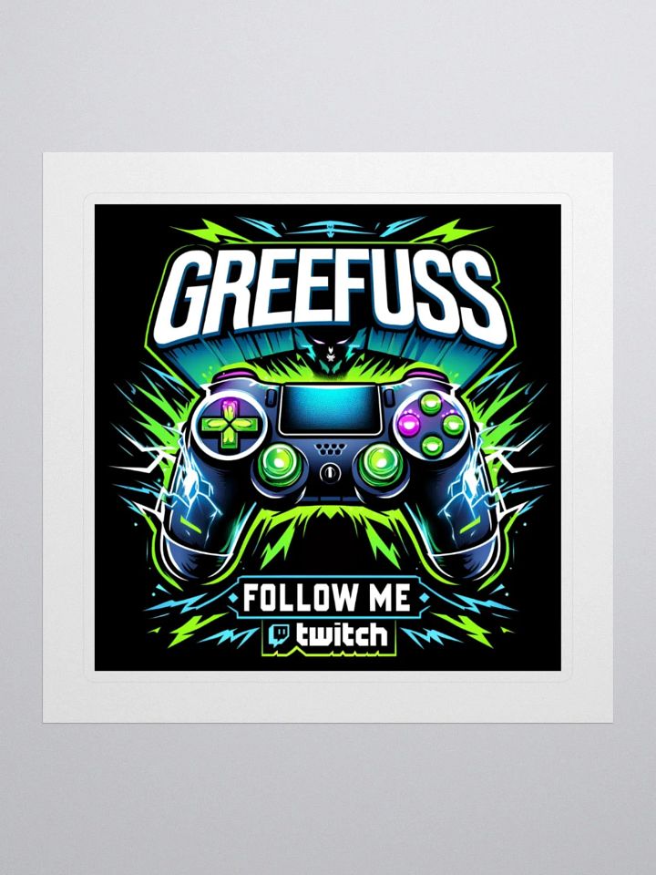Electrifying Game Controller Kiss Cut Stickers product image (1)