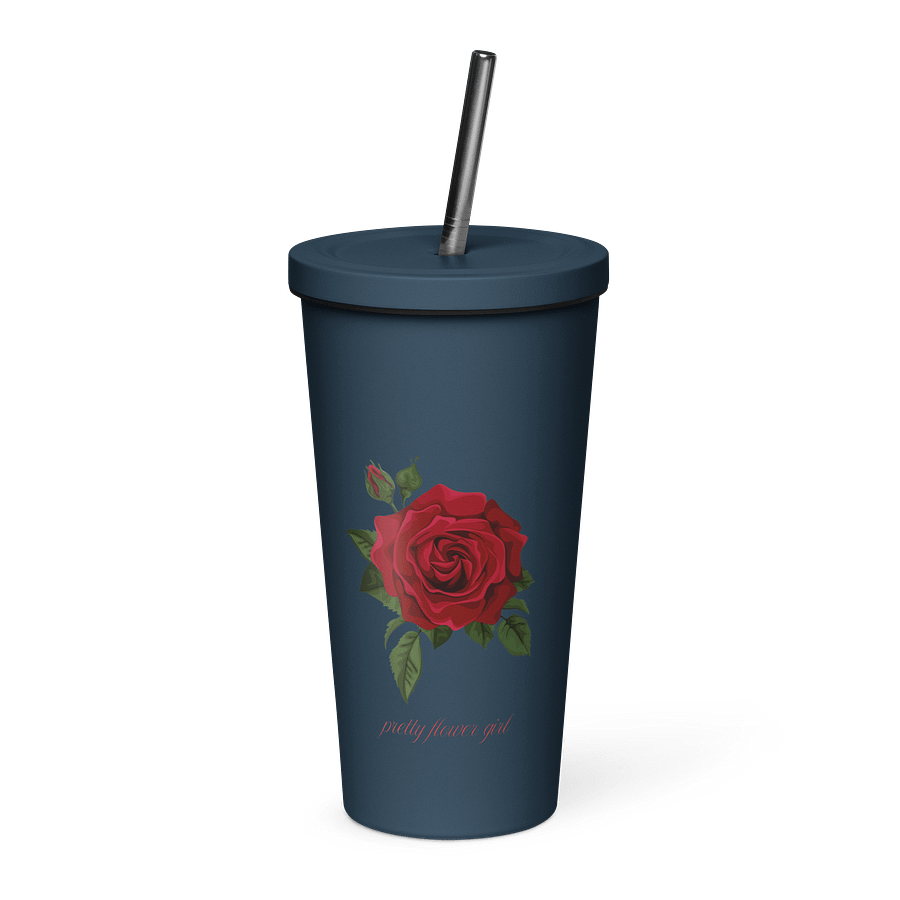 Pretty Flower Girl Insulated Tumbler product image (2)