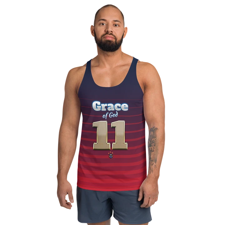 Purple and Burgundy Grace of God Men's Tank-top product image (1)