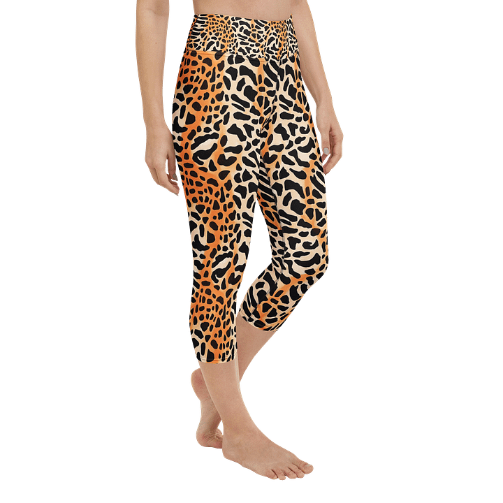 Orange Giraffe Capri Leggings product image (2)