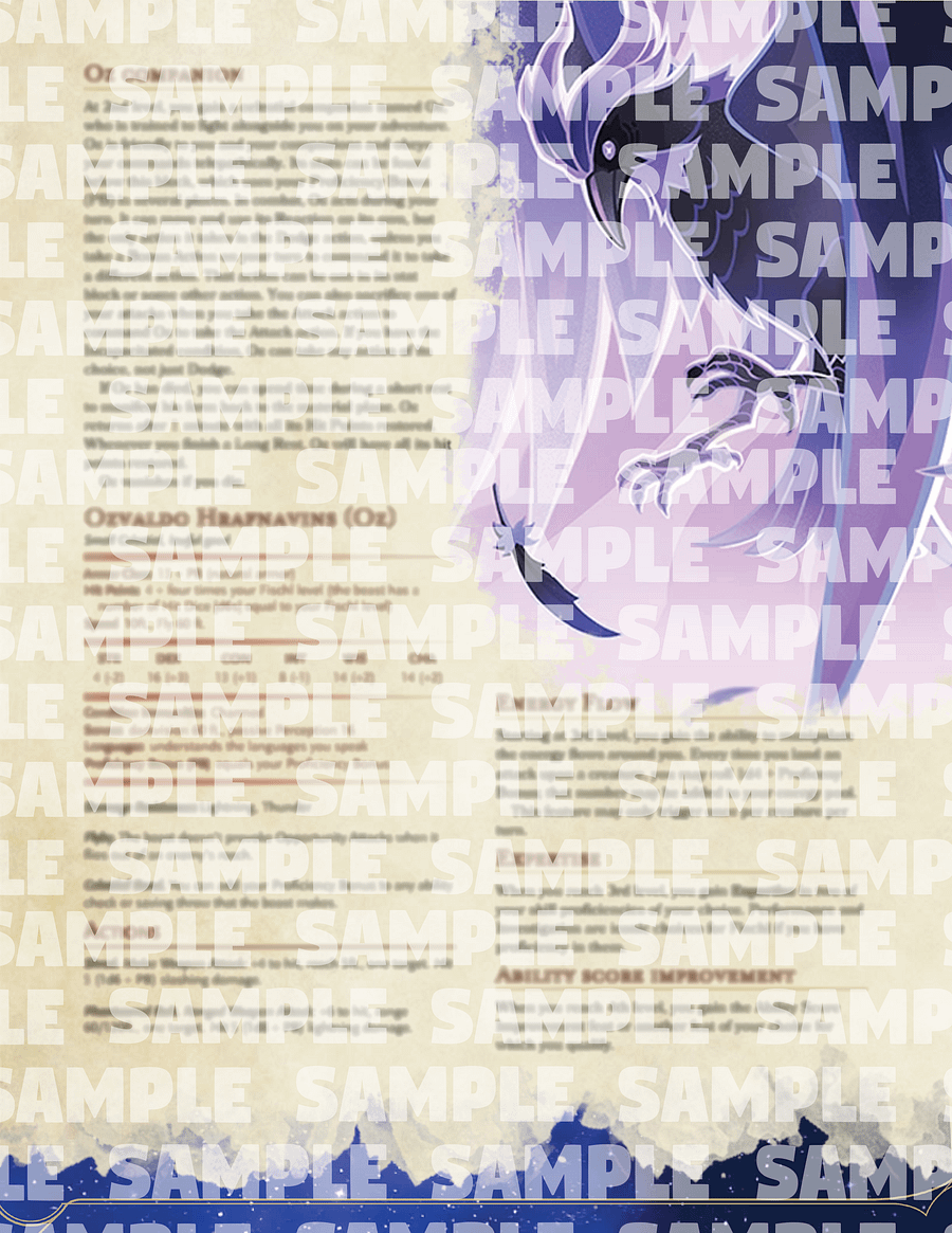 Fischl - Dungeons and Dragons - 5th Edition Class [2023 Version] product image (4)