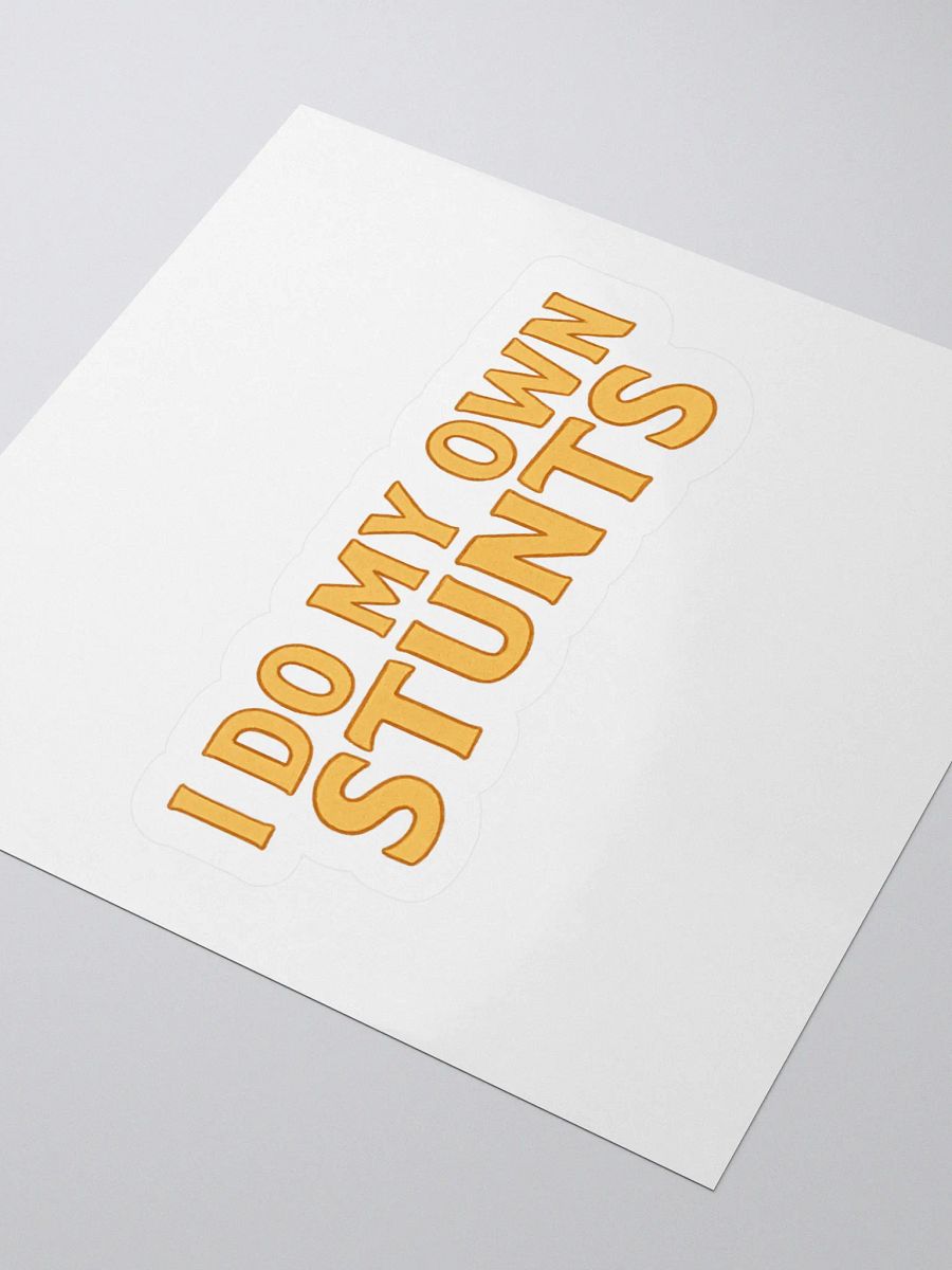 Buster Keaton "I Do My Own Stunts" Sticker product image (3)