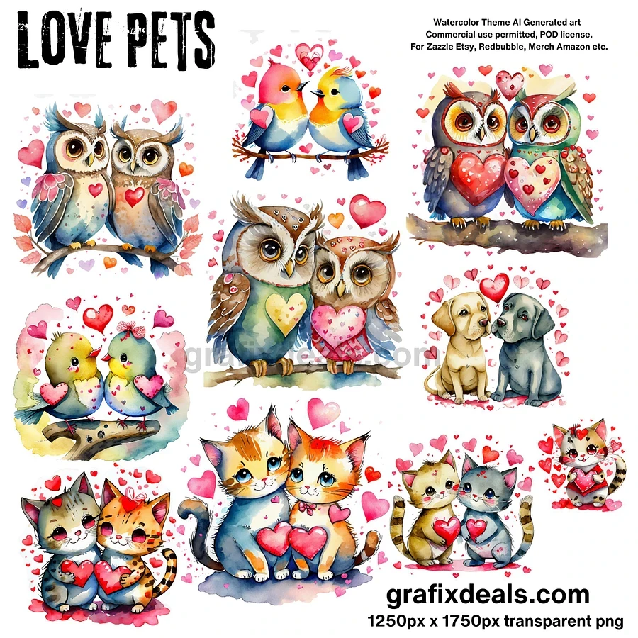 Valentine's Day and Anniversary Commercial Clipart - Love Theme - 3 Bundles product image (4)