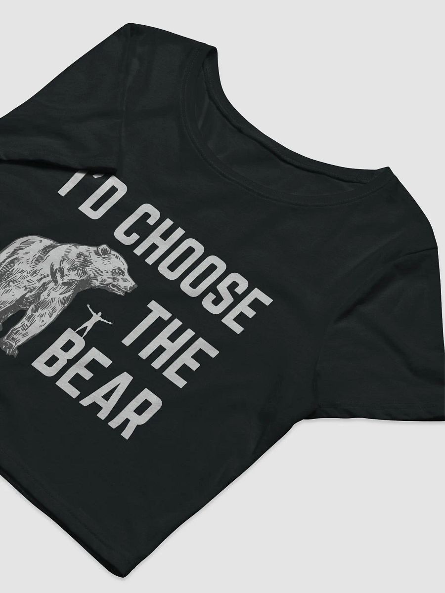 I'd Choose The Bear - Bella+Canvas Women's Crop Tee product image (7)