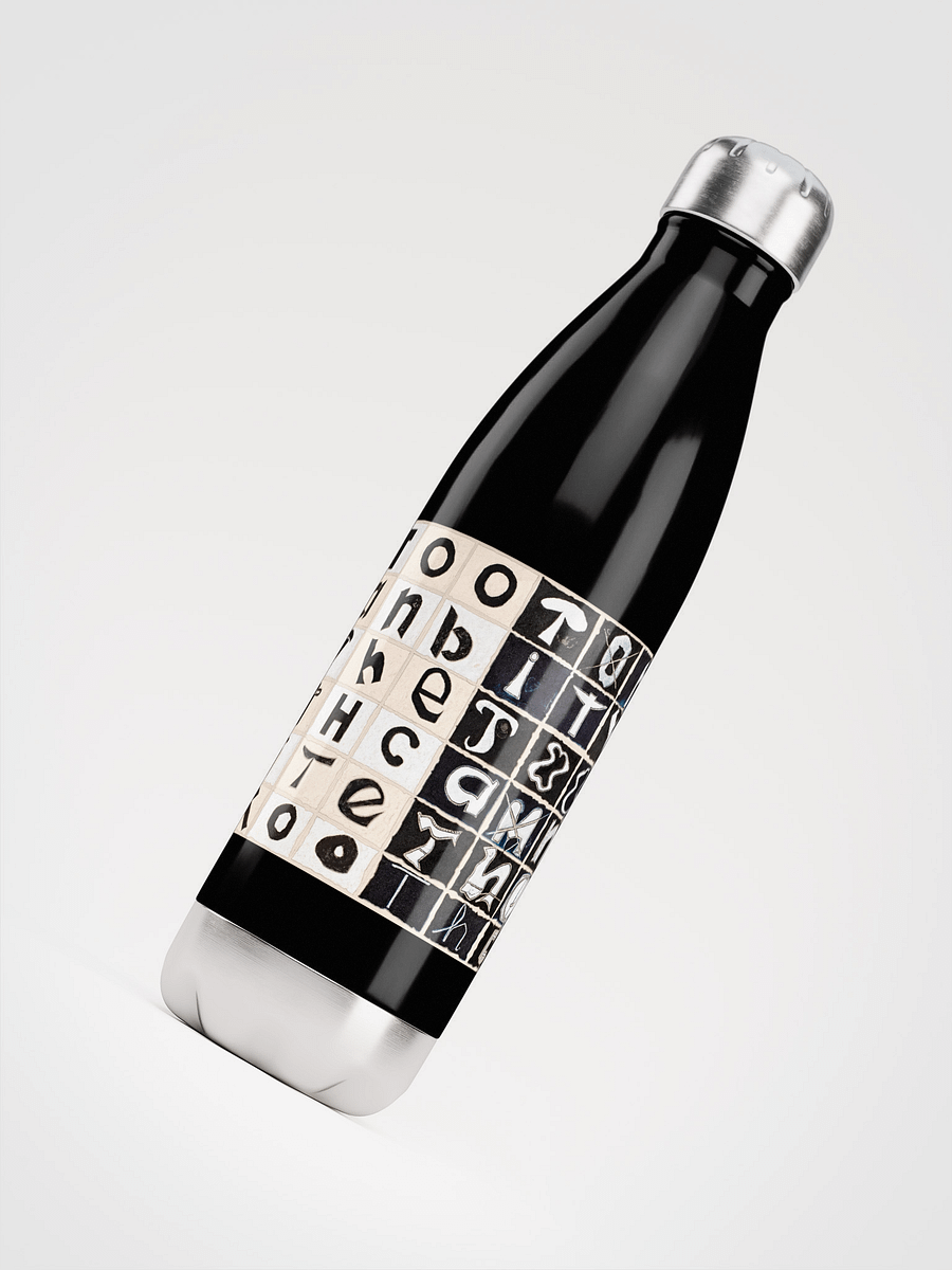 The Tooth Can Bite Stainless Steel Water Bottle (black) product image (4)