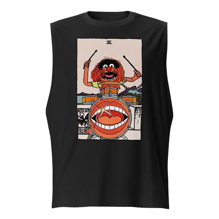 Animal Two of Wands Tarot Card Tank product image (1)