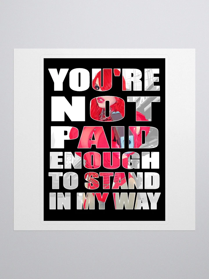 You're Not Paid Enough... Sticker product image (1)