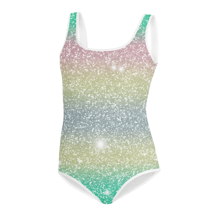 Glitter Unicorn Texture Design Youth Swimsuit (1) product image (2)