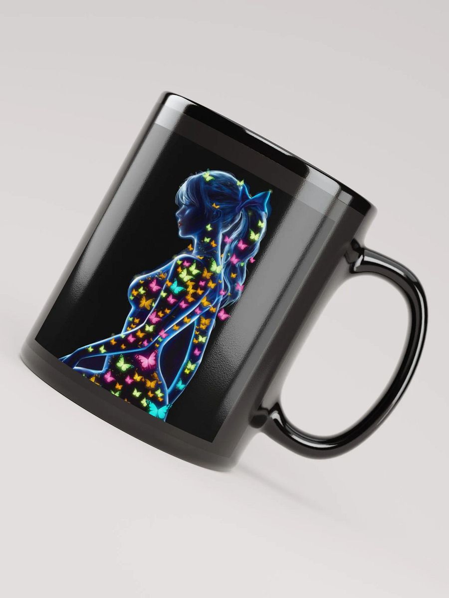 Neon Butterfly Ethereal Black Mug product image (4)
