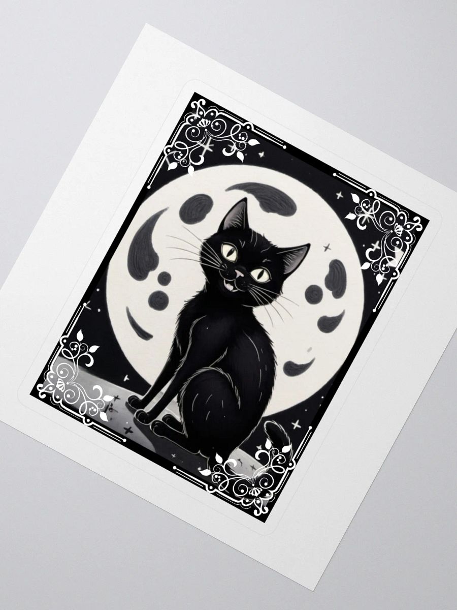 Moonlit Feline Kiss-Cut Stickers product image (2)