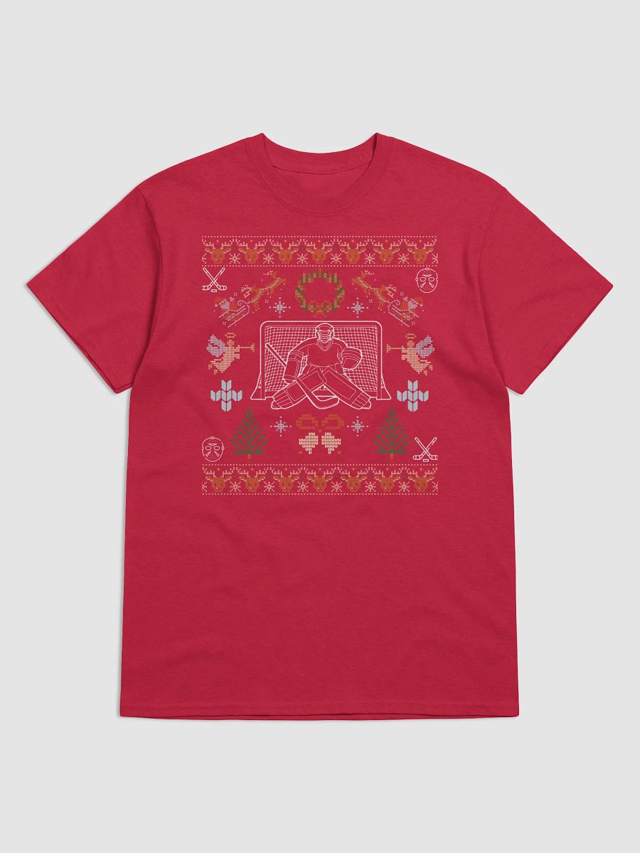 Hockey Holiday Goalie Ugly Tee: Puck the Halls! product image (26)